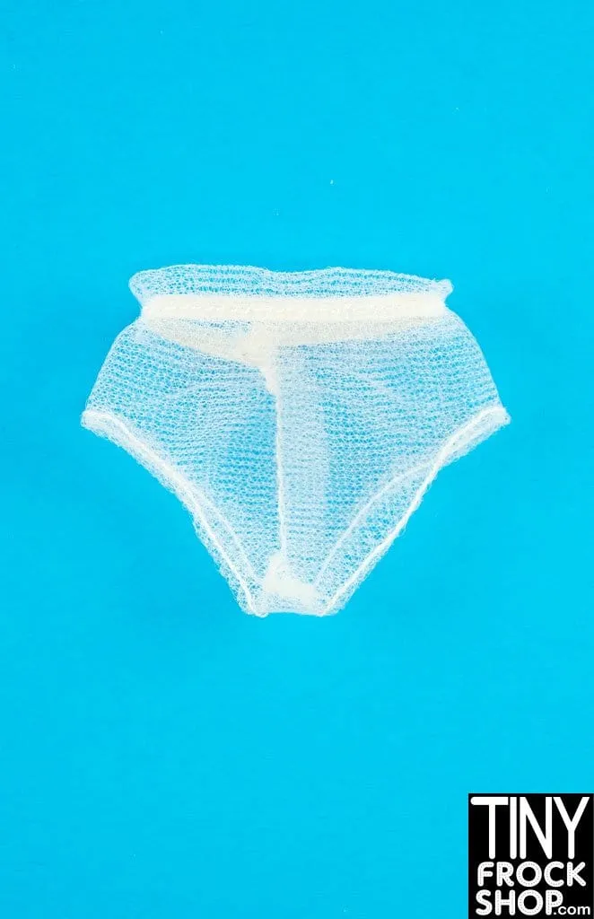 12" Fashion Doll White Panties- More Styles