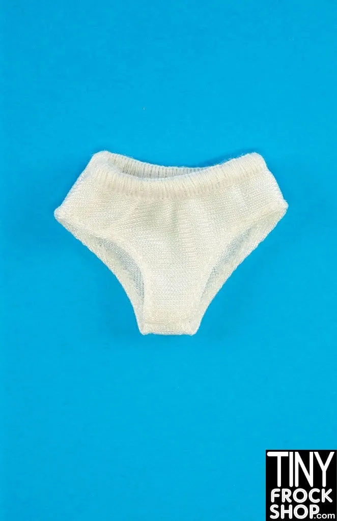 12" Fashion Doll White Panties- More Styles