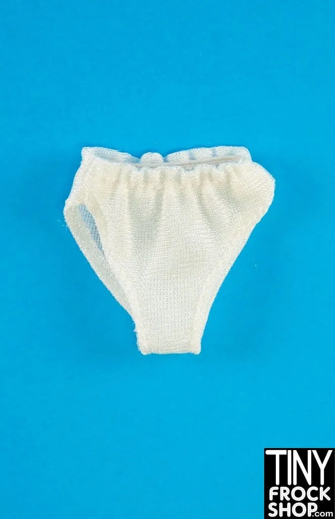 12" Fashion Doll White Panties- More Styles