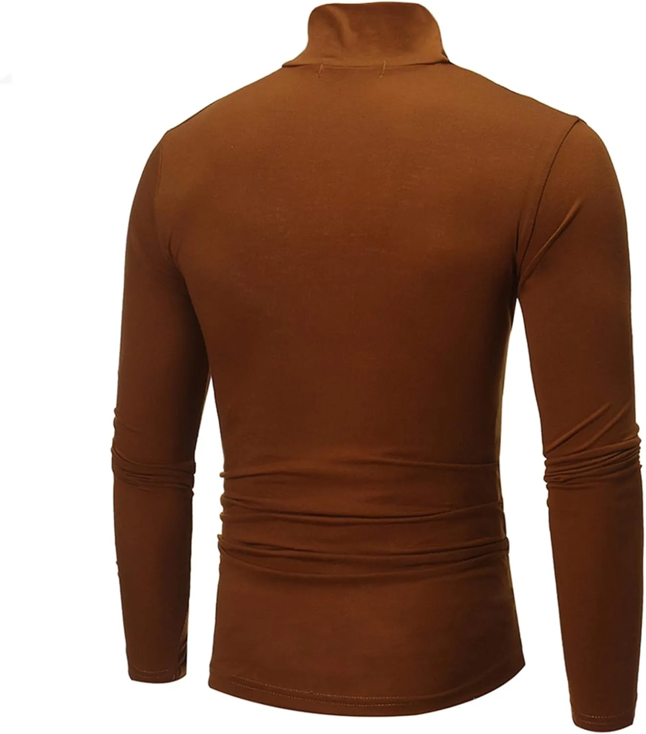 ACSUSS Men's Turtleneck T-Shirts Casual Slim Fit Long Sleeve Thermal Underwear Pullover Shirts