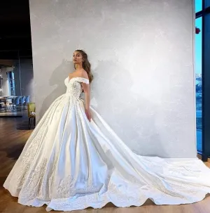 Ball Gown With Long Trail