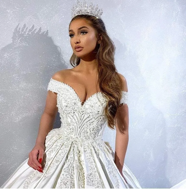 Ball Gown With Long Trail