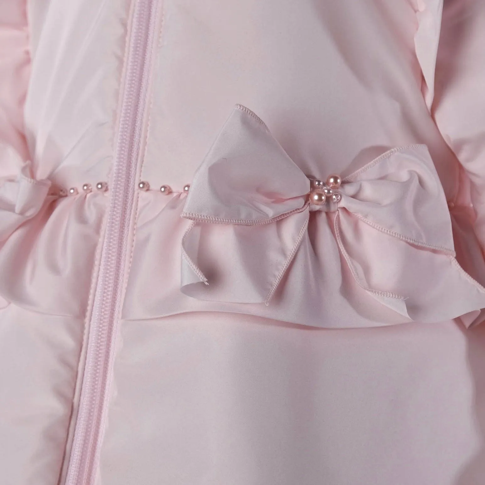 Bimbalo - Exclusive Fur Hood & Cuff Coat (one petal missing )- Pink