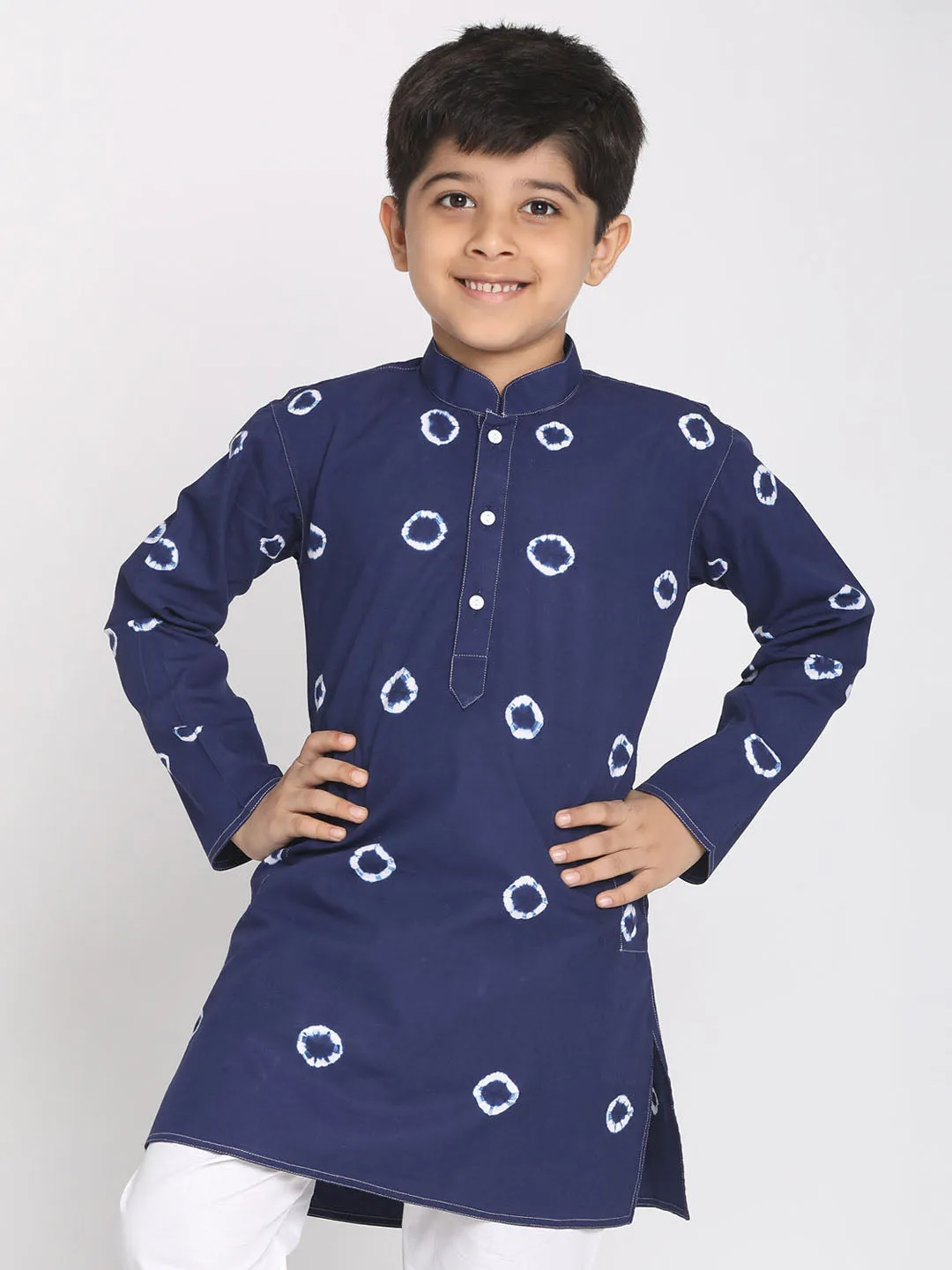 Boy's Blue Kurta - Vastramay Boys