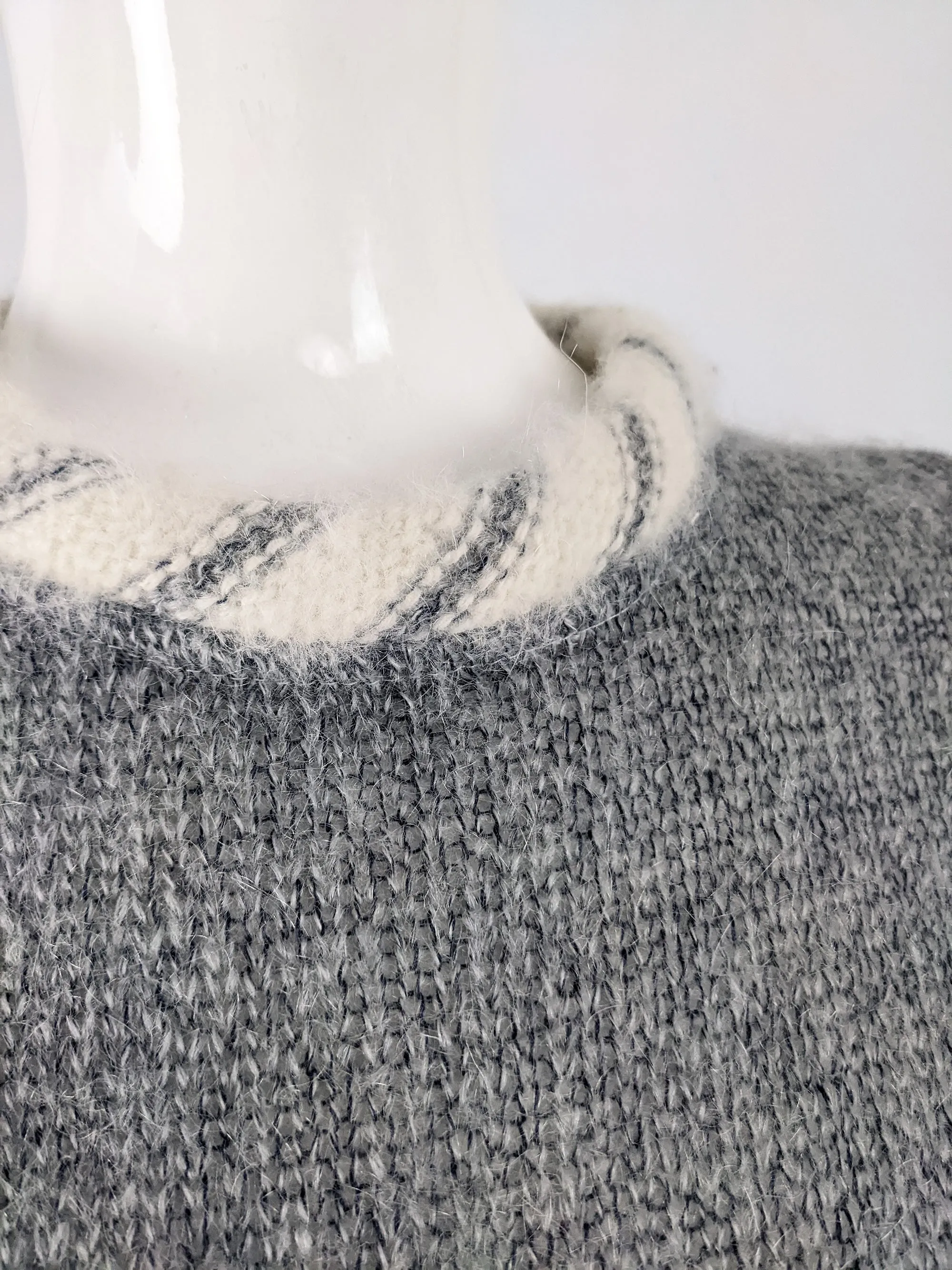 Carven Vintage Wool & Mohair Knit Dress, 1970s