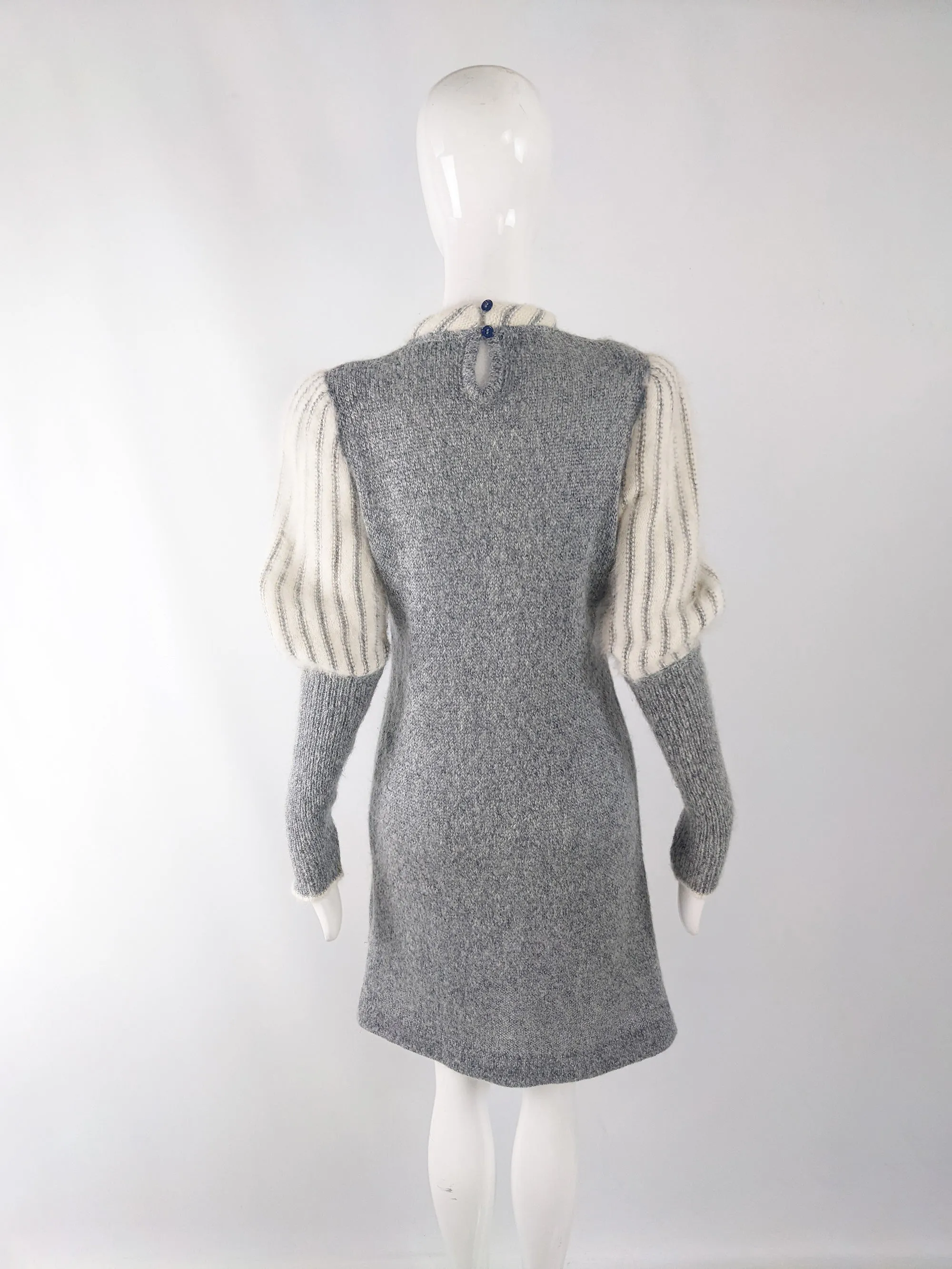 Carven Vintage Wool & Mohair Knit Dress, 1970s