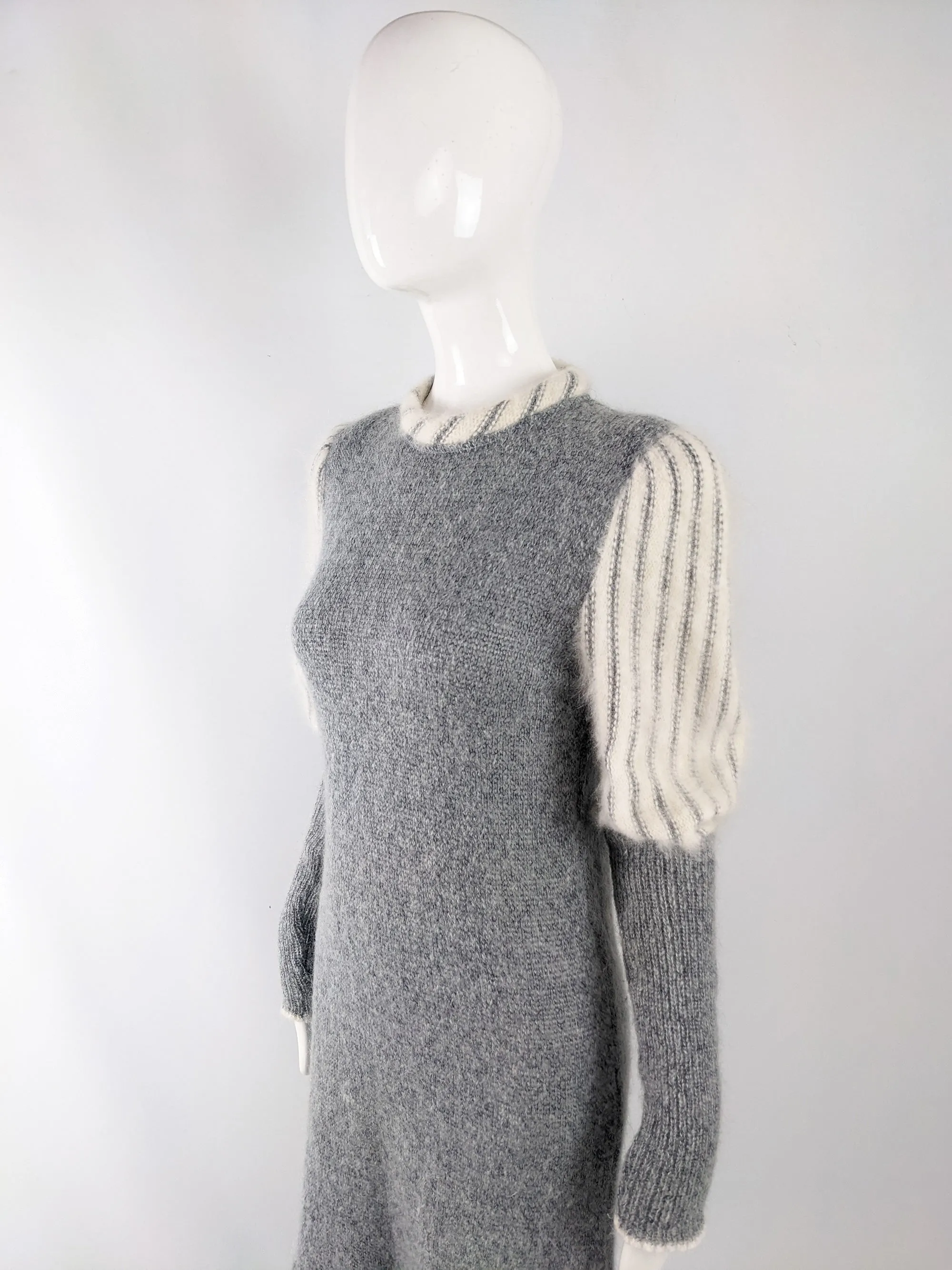 Carven Vintage Wool & Mohair Knit Dress, 1970s