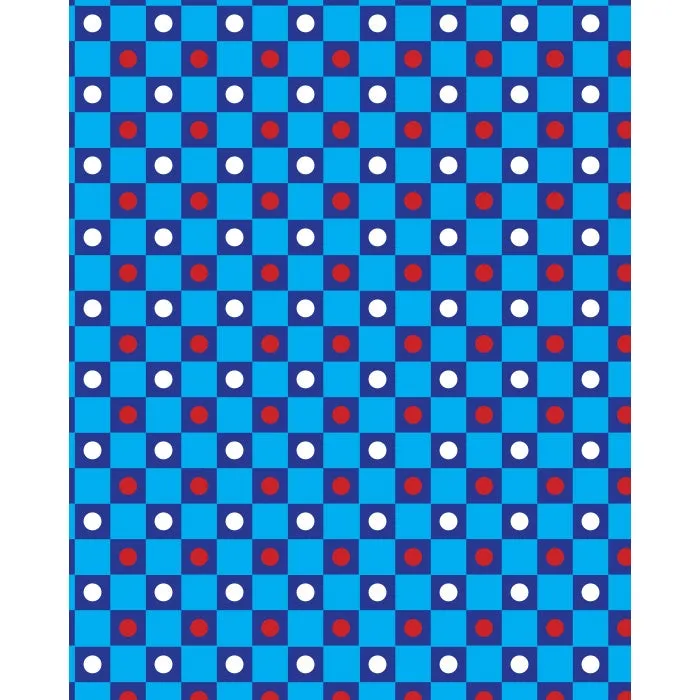 Checkerboard Polka Dots Printed Backdrop