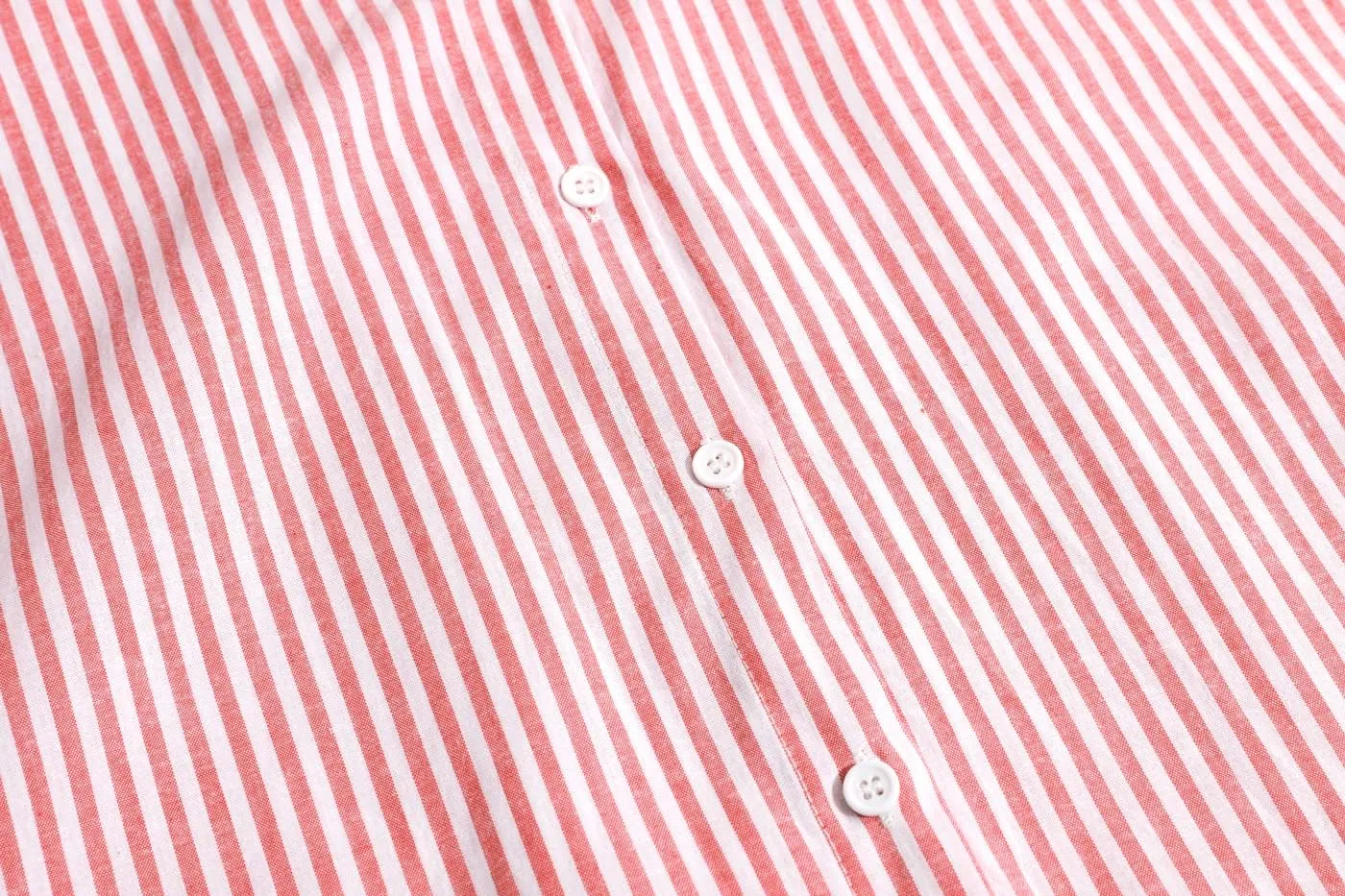 chouyatou Women's Casual Long Sleeve Button Down Loose Striped Cotton Maxi Shirt Dress