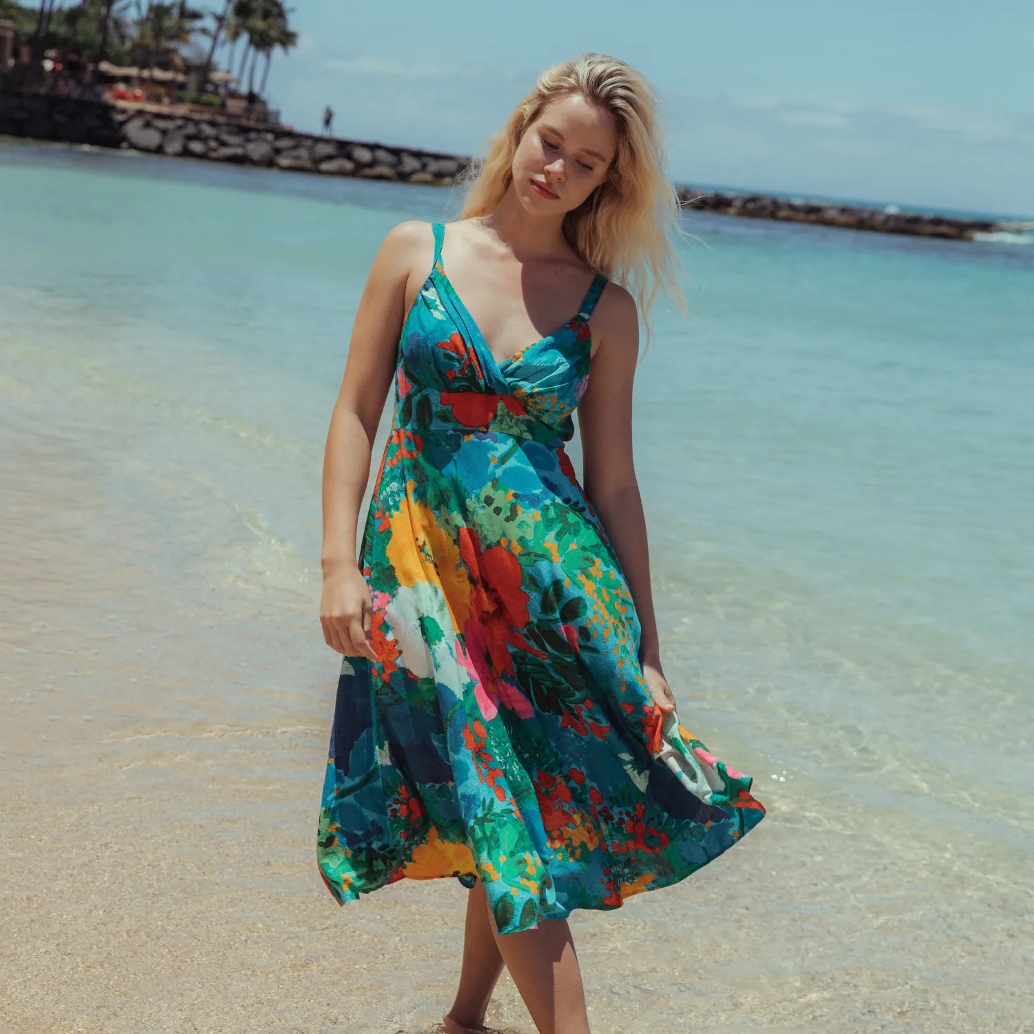 Ci Ci Dress - Blue Garden