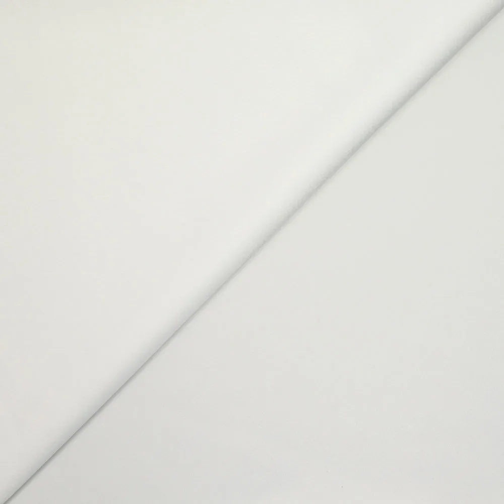 Crêpe satin polyester blanc cassé