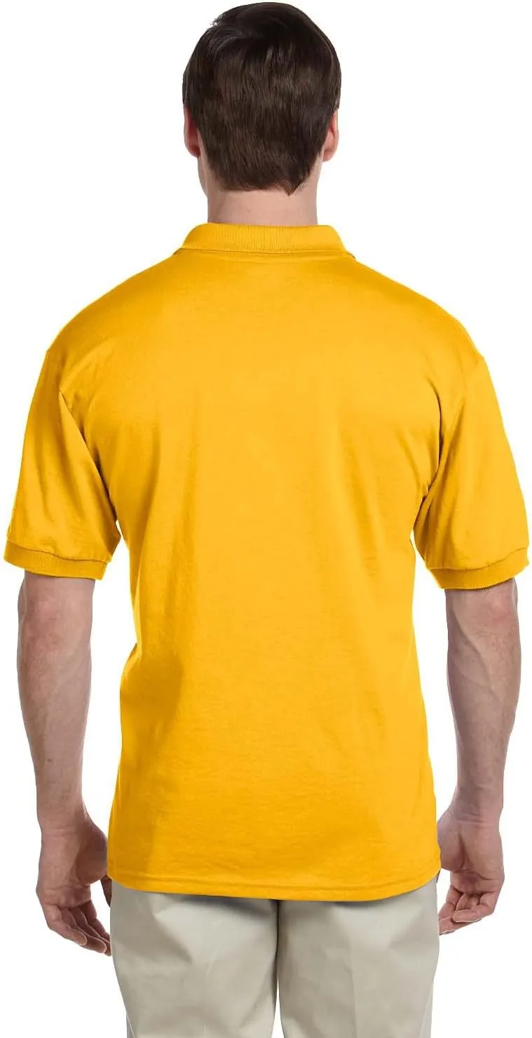 Custom Text Embroidered Jersey Polo, Dry Blend Polo Shirt