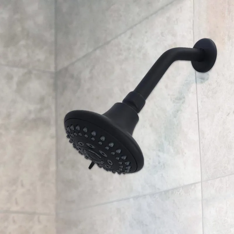 Danco Matte Stainless Steel 8 in. Shower Arm and Flange