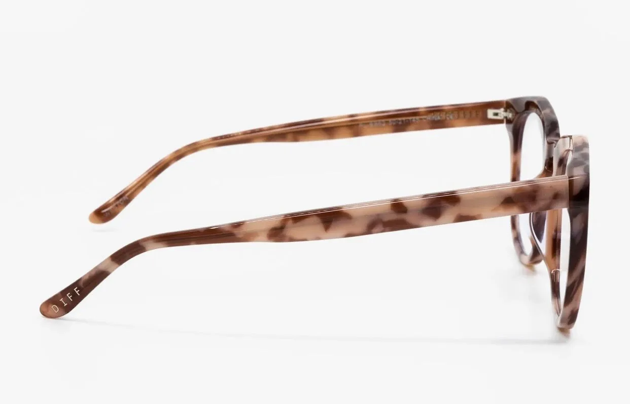 DIFF Weston Blue Light Glasses - Plum Tortoise   Blue Light Technology