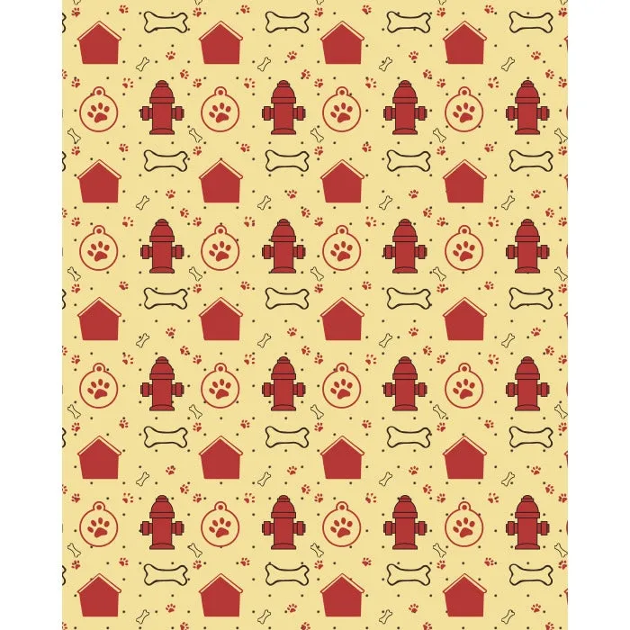 Dog House Patterned Printed Backdrop