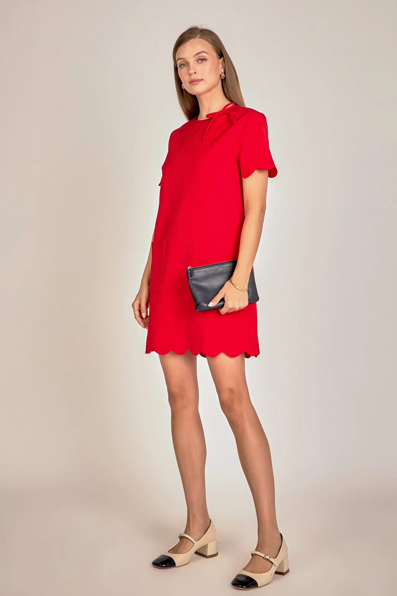 English Factory - Scallop Mini Dress