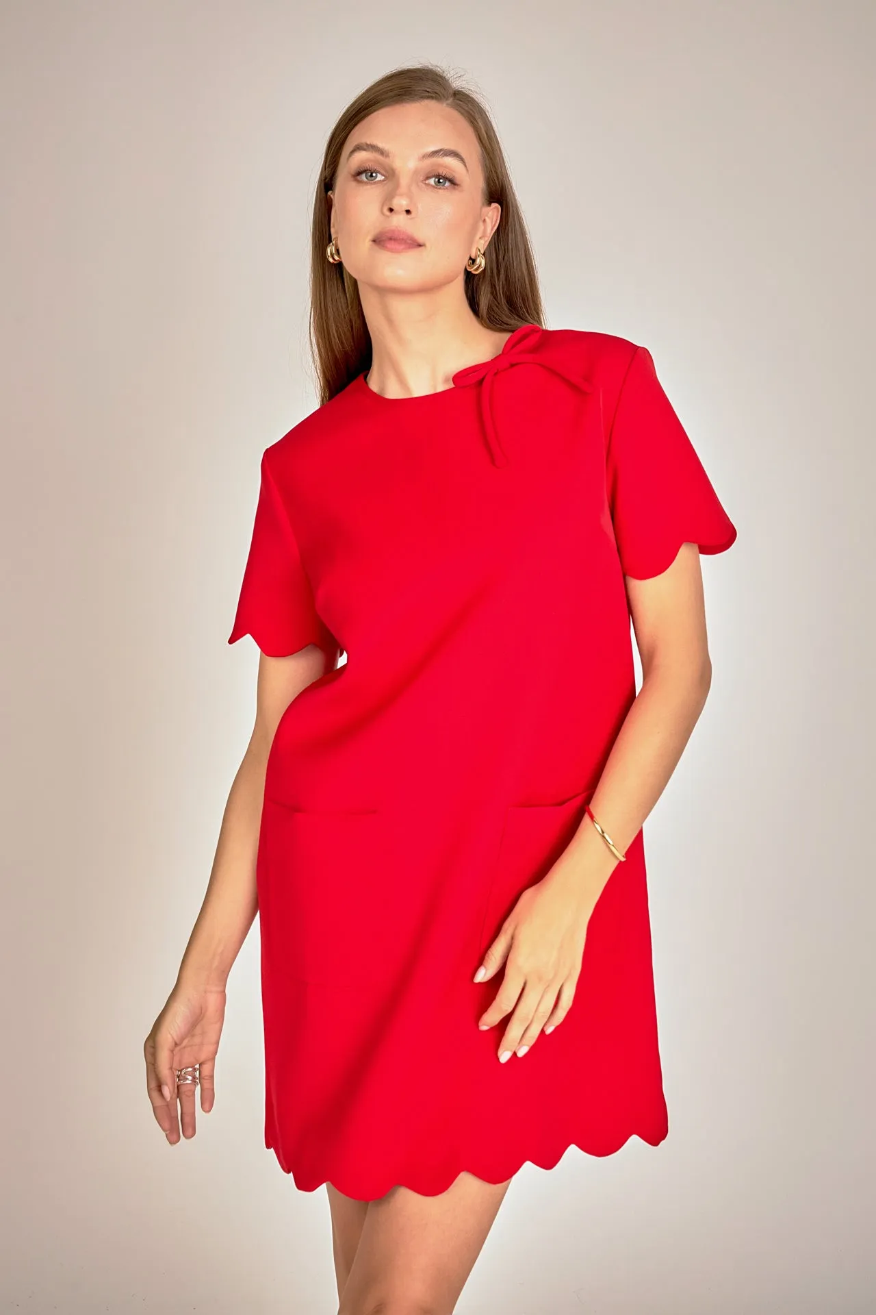 English Factory - Scallop Mini Dress