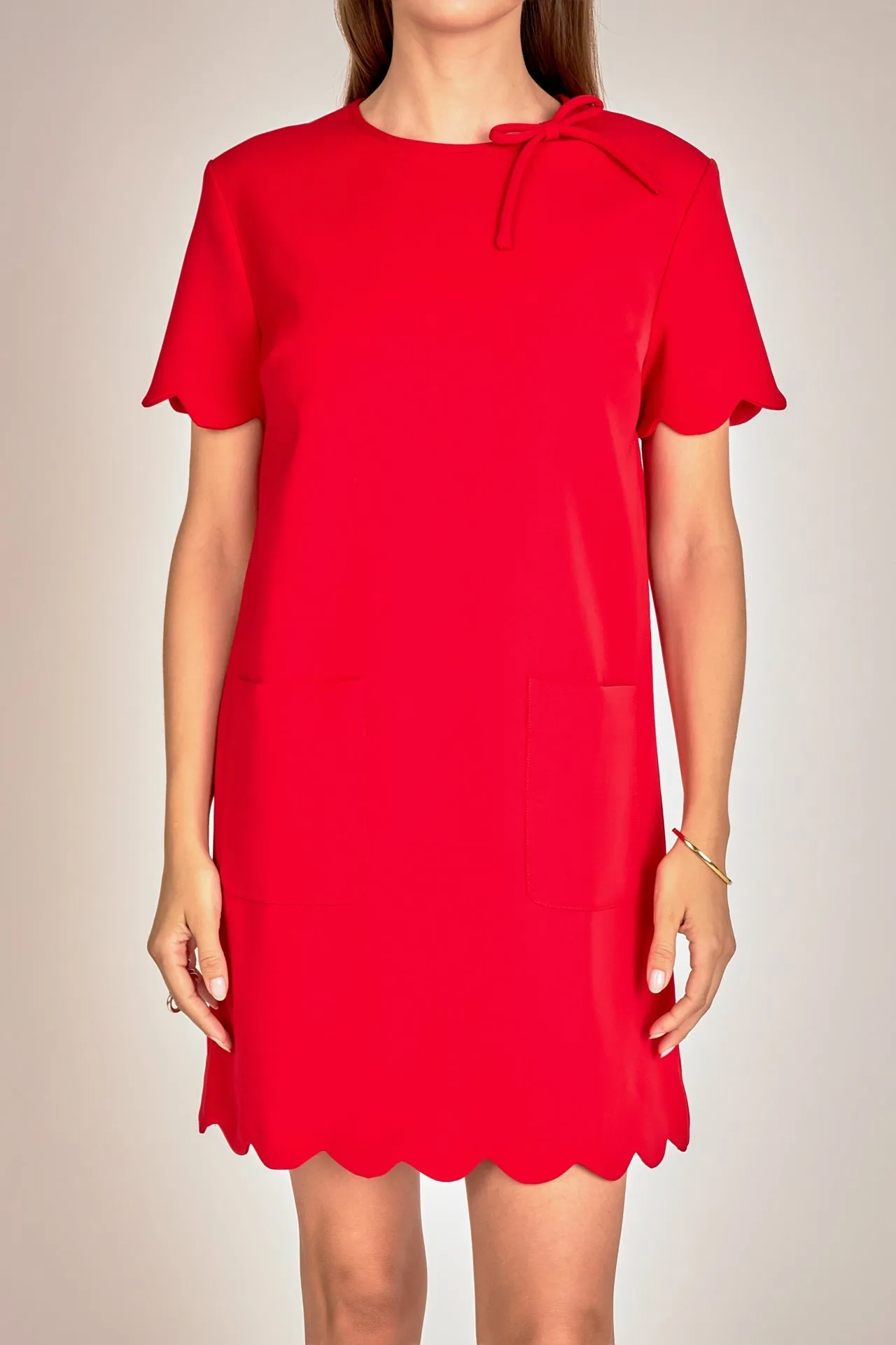 English Factory - Scallop Mini Dress