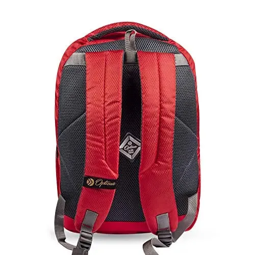 Fashion Track Polyester 15.6-inch  Backpack OPTIMA (red)