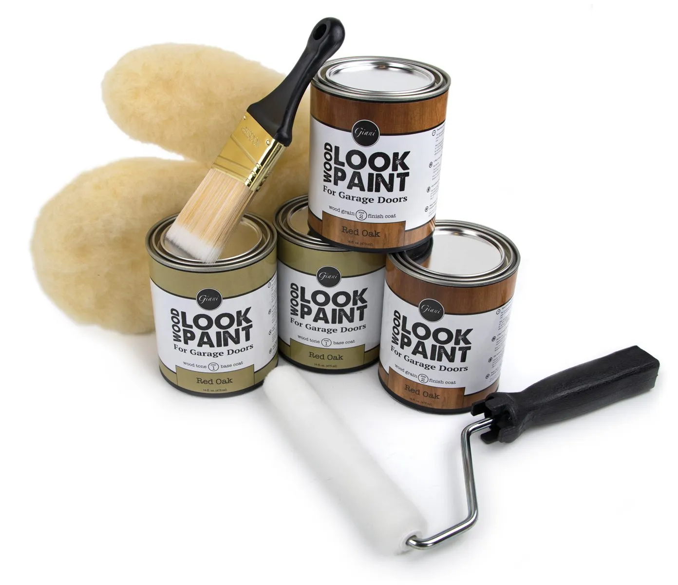 Giani Red Oak Wood Look Kit for Garage Doors