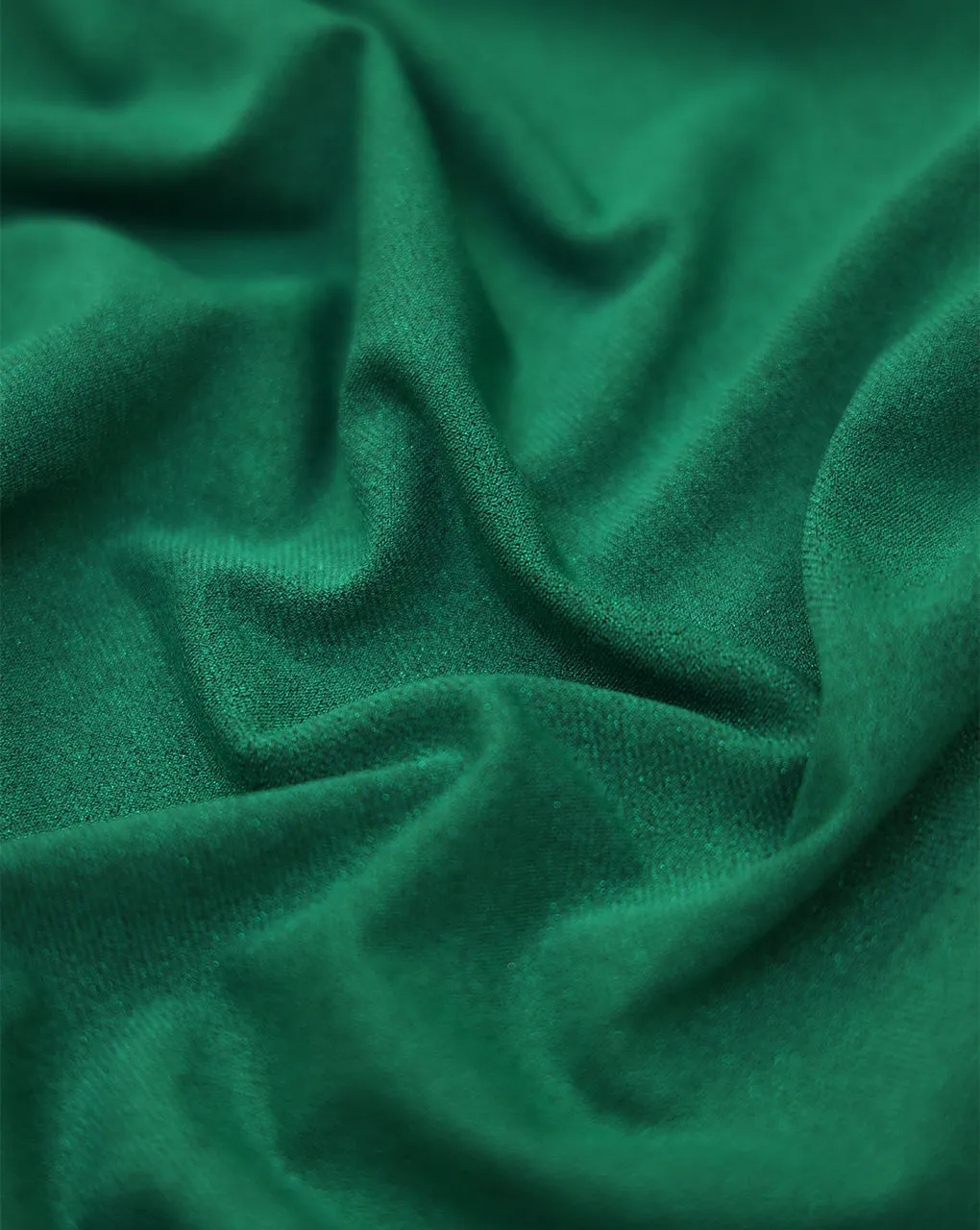 GREEN POLYESTER KNITTED FOIL FABRIC