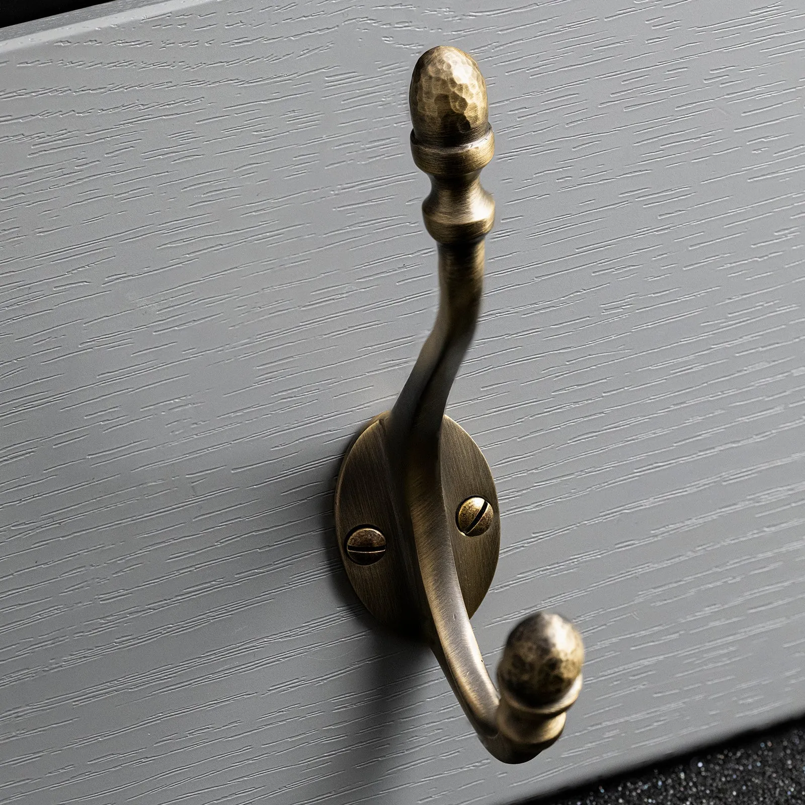 Hammered Acorn Coat Hook