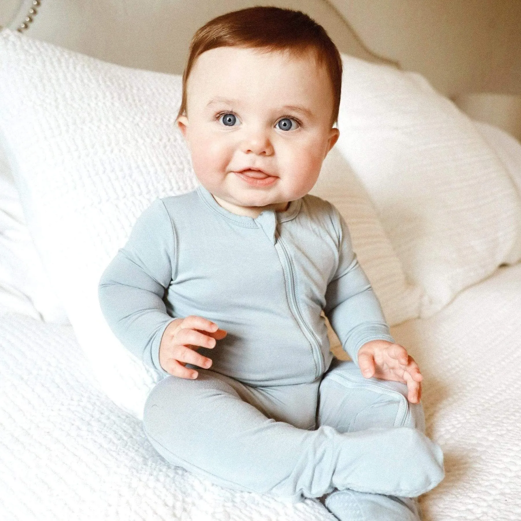 Kyte Baby - Zipper Footie - Fog