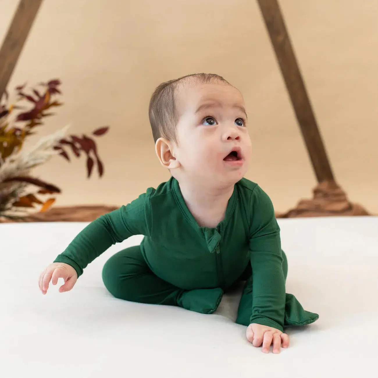 Kyte Baby - Zipper Footie - Forest