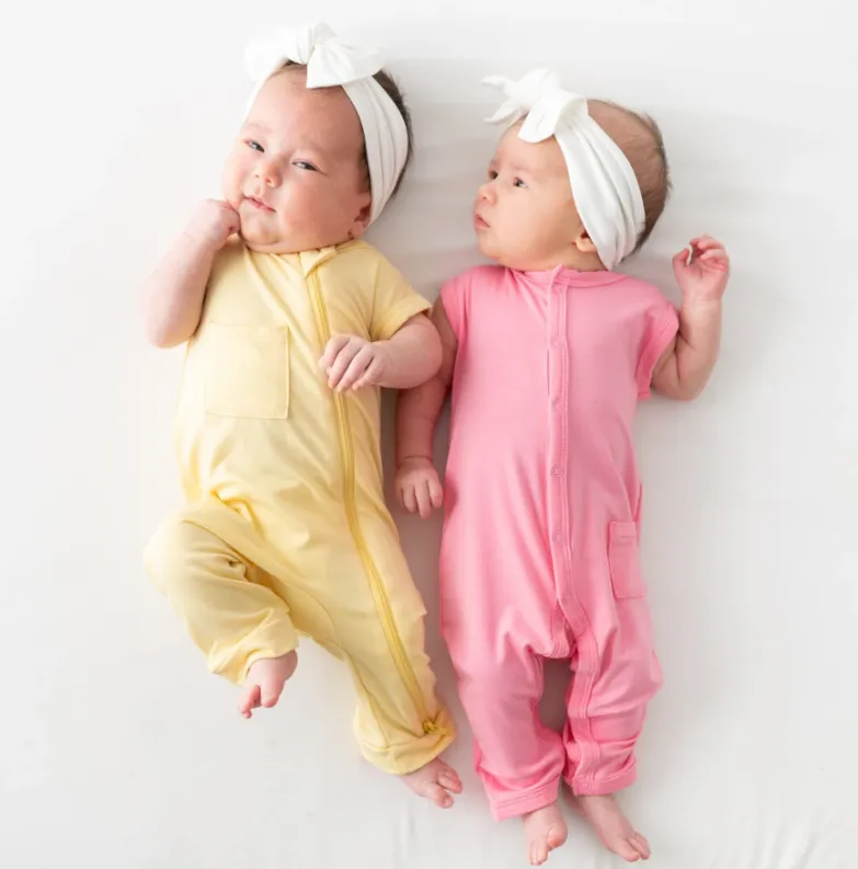 Kyte Baby - Zipper Sleeveless Romper In Rose