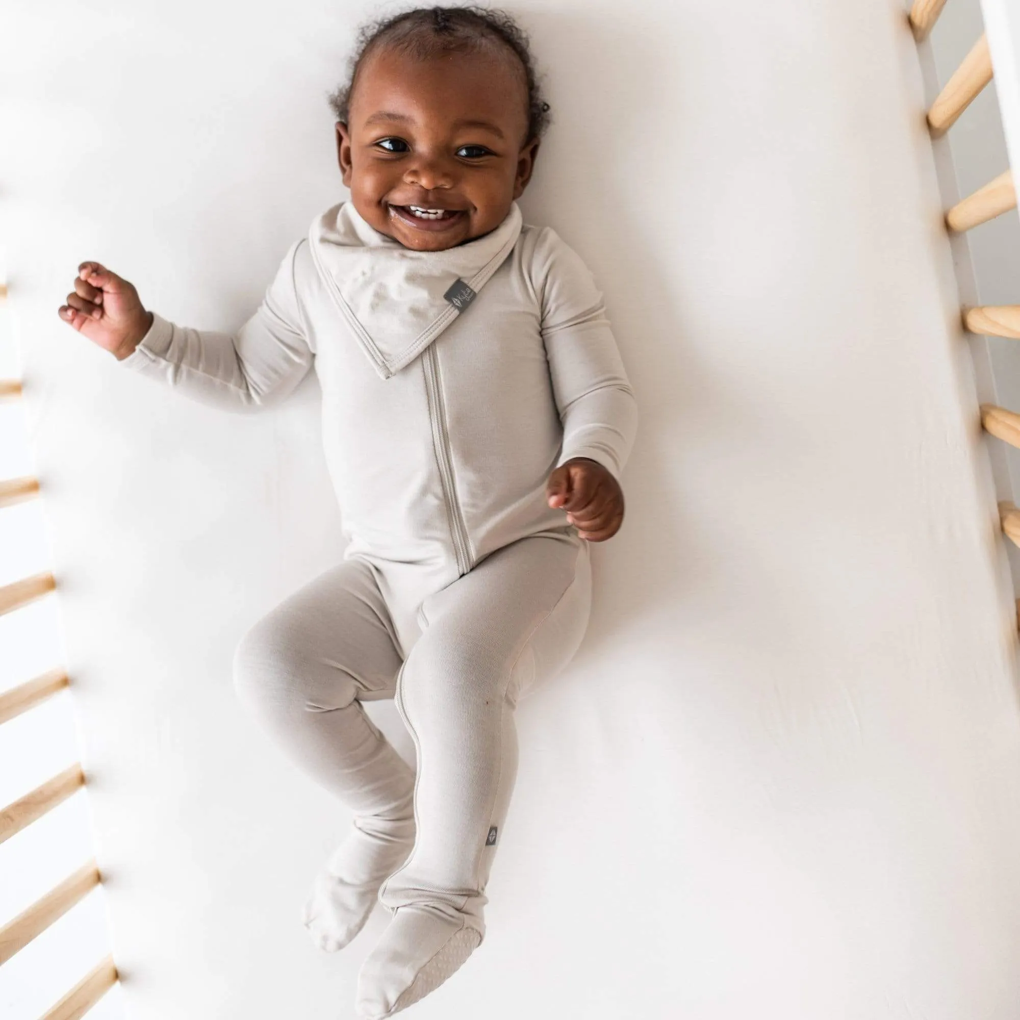 Kyte Baby Zippered Footie | Oat