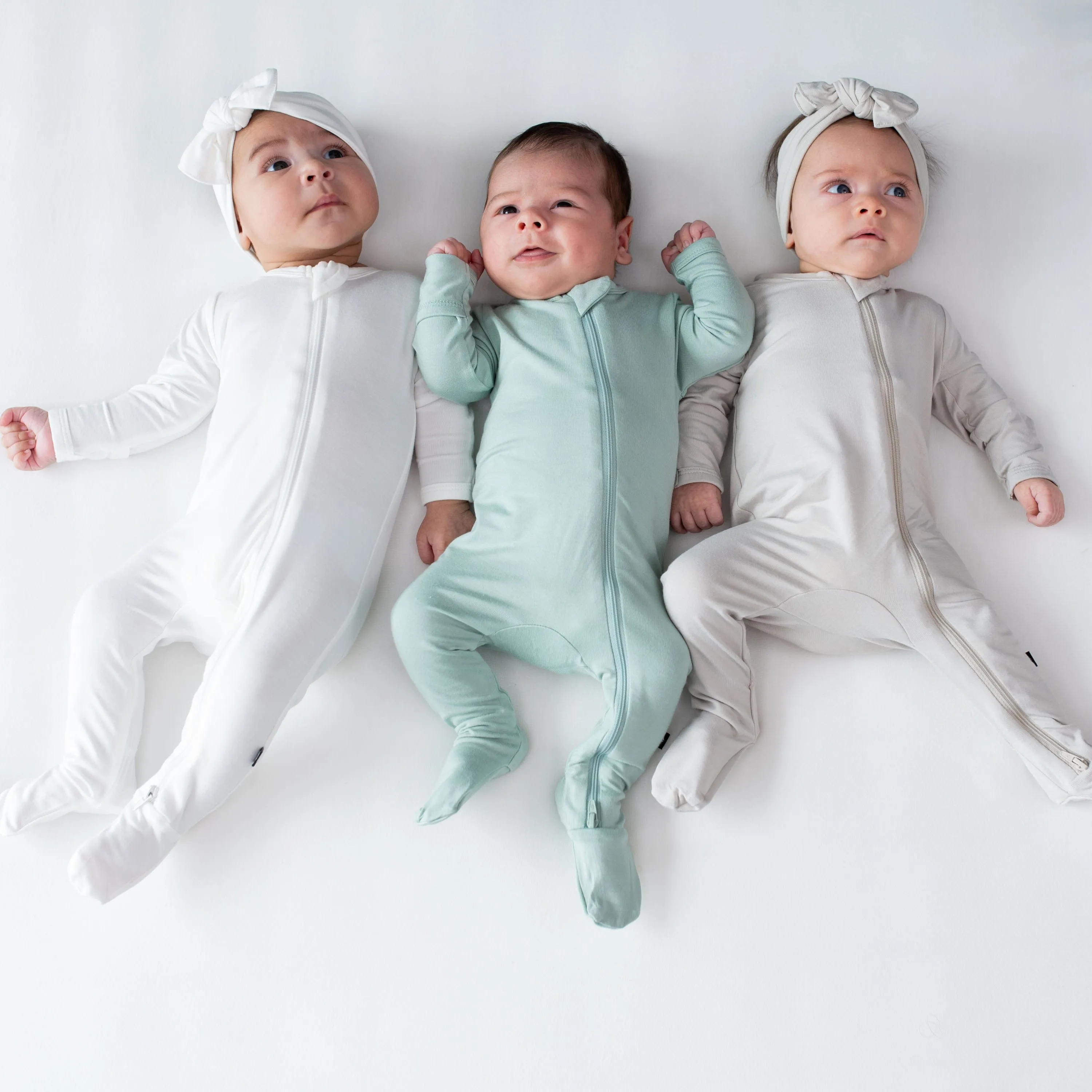 Kyte Baby Zippered Footie | Oat