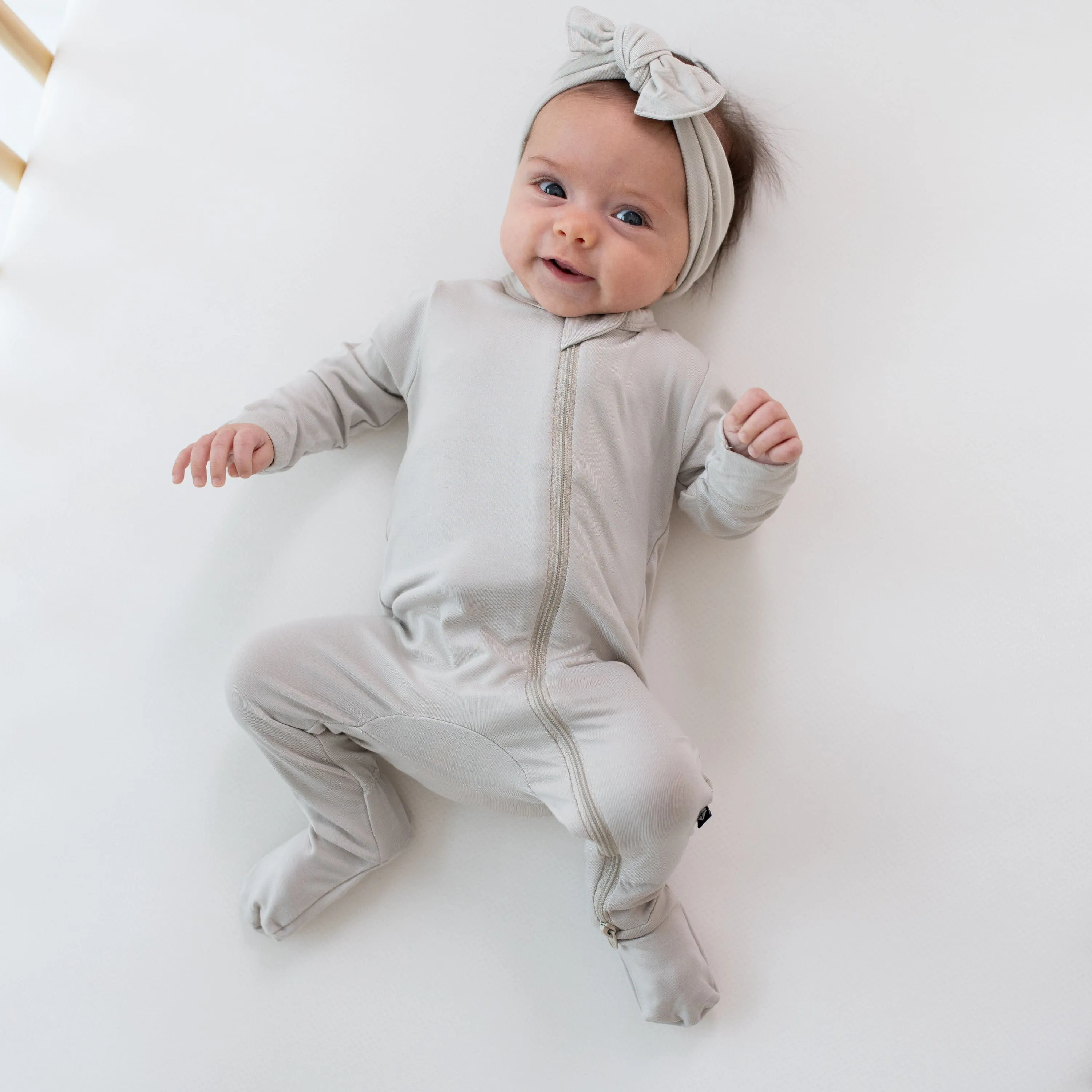 Kyte Baby Zippered Footie | Oat