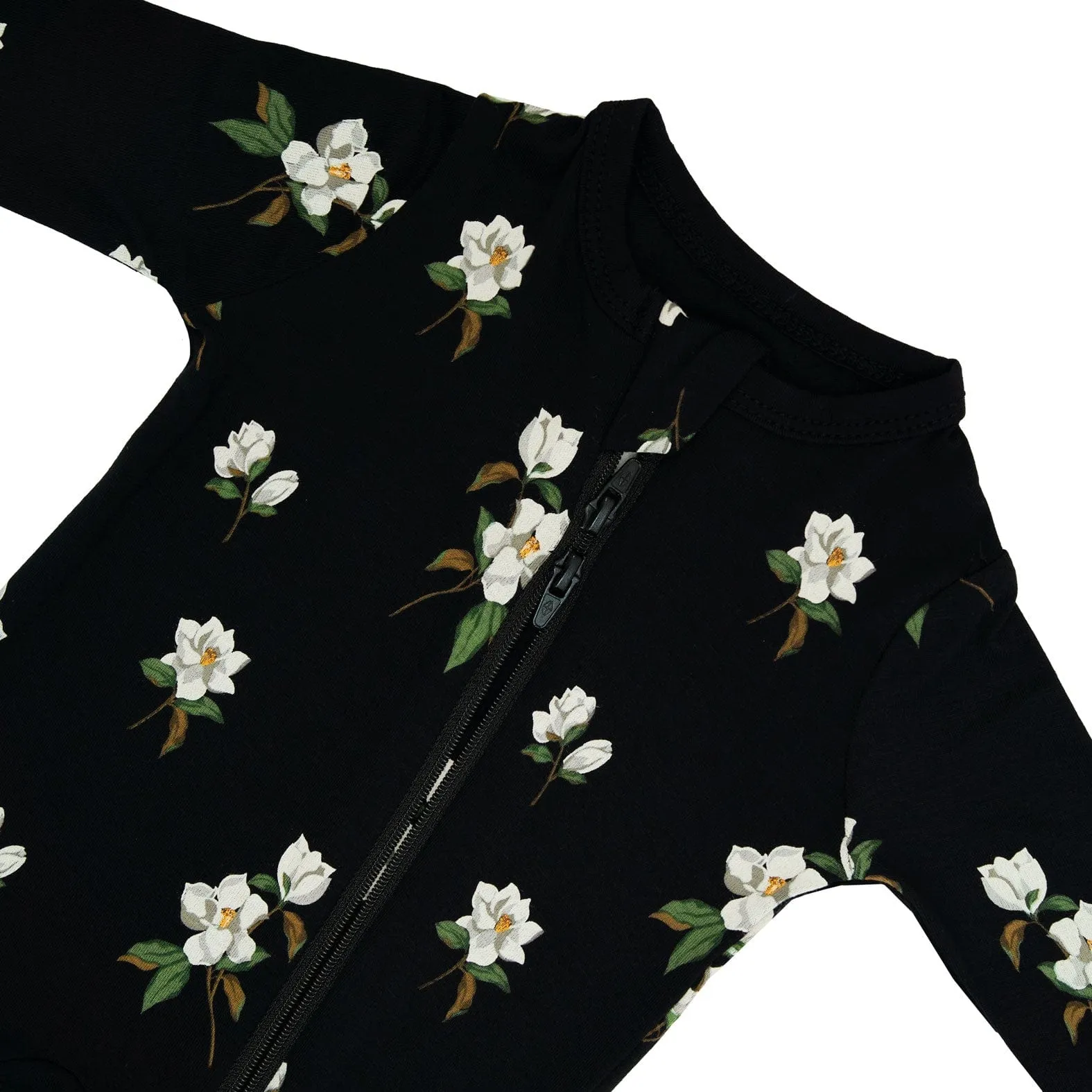 Kyte Baby Zippered Footie | Small Midnight Magnolia