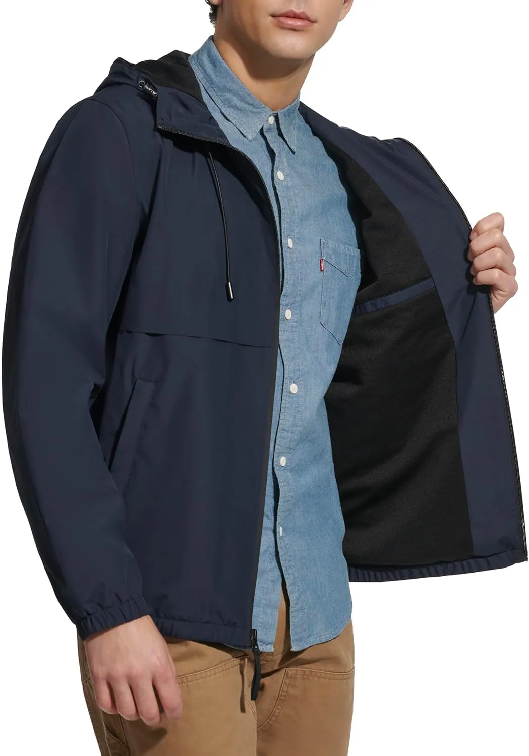 Levi's Men's Hooded Rain Jacket & Windbreaker