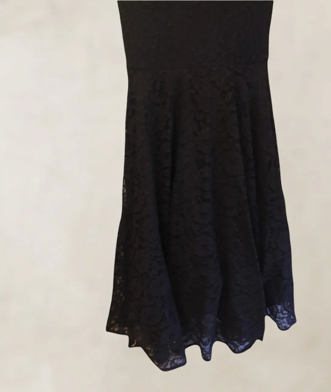 Lipsy Black Lace Fishtail Maxi Dress, Prom, Mermaid UK 8 US 4 EU 36