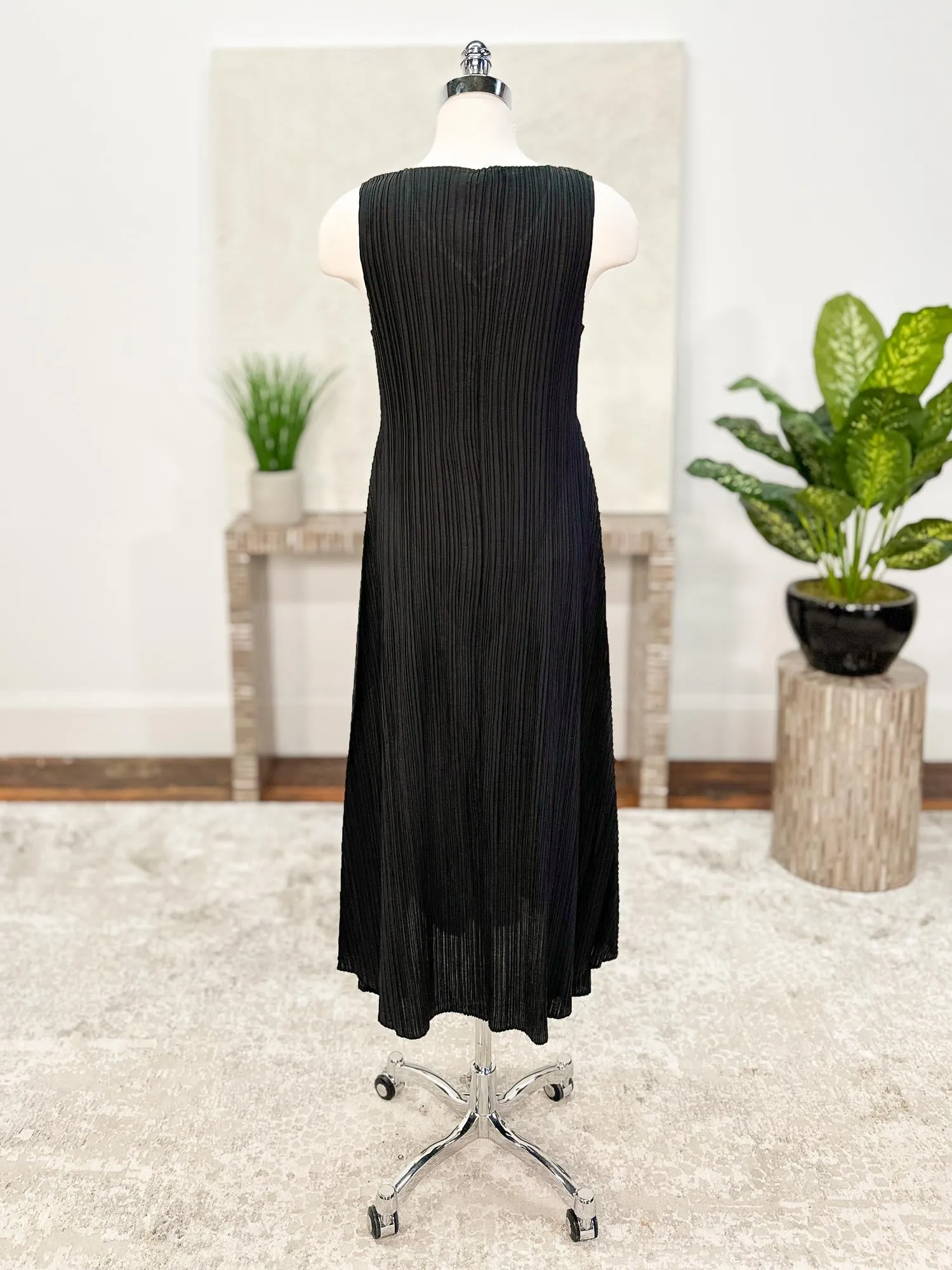 Long Estrella Dress, Black
