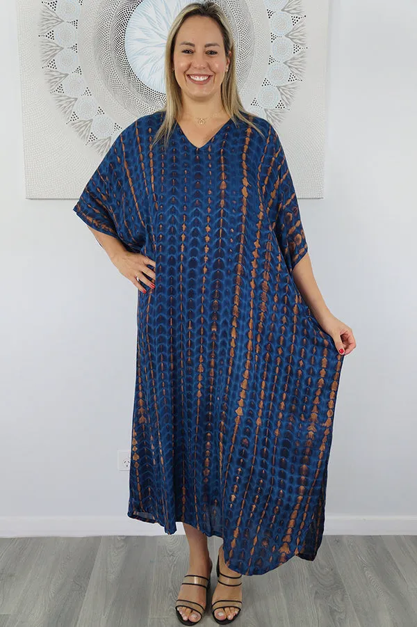 Maya Long Kaftans Tie dye OSFA 14-26-