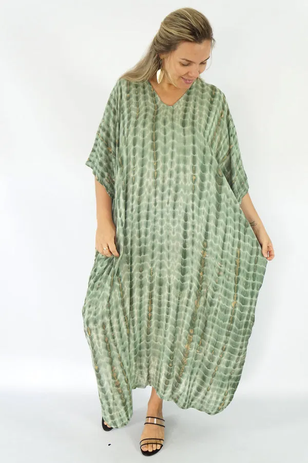 Maya Long Kaftans Tie dye OSFA 14-26-