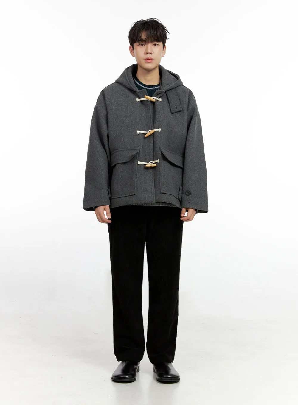 Men's ComfyChill Polyester Hoodie Coat IN422
