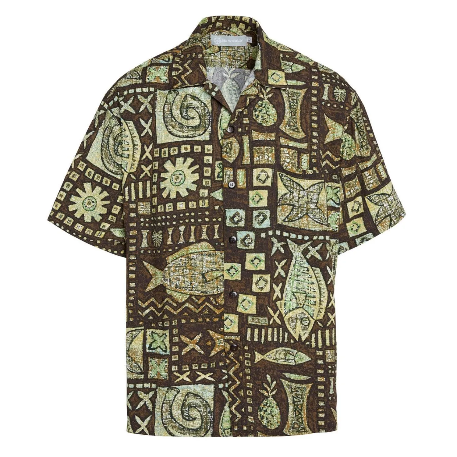 Men's Retro Shirt - Anahola Bay Brown
