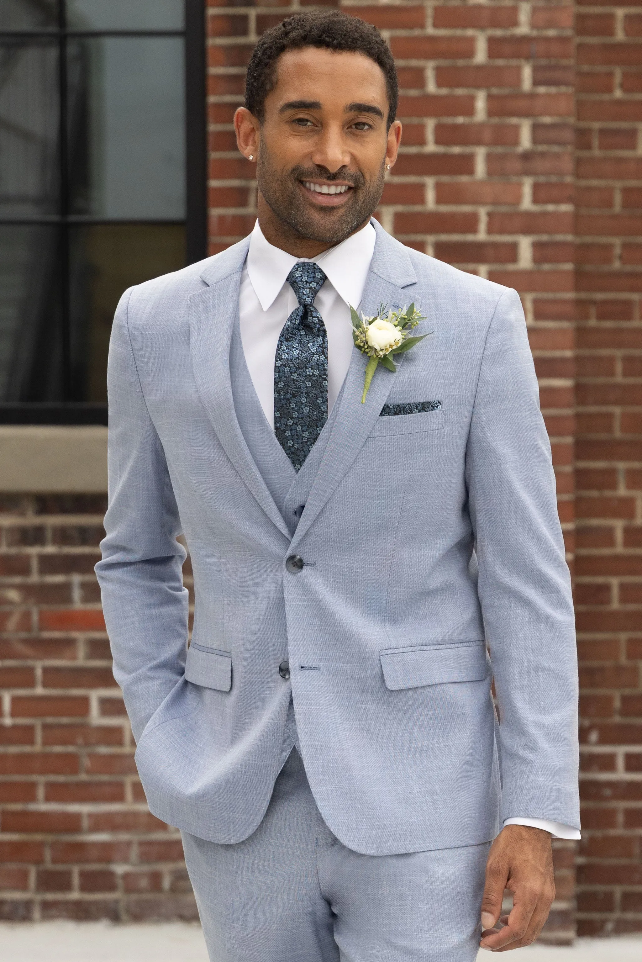 Oxford Blue Suit Separates Vest
