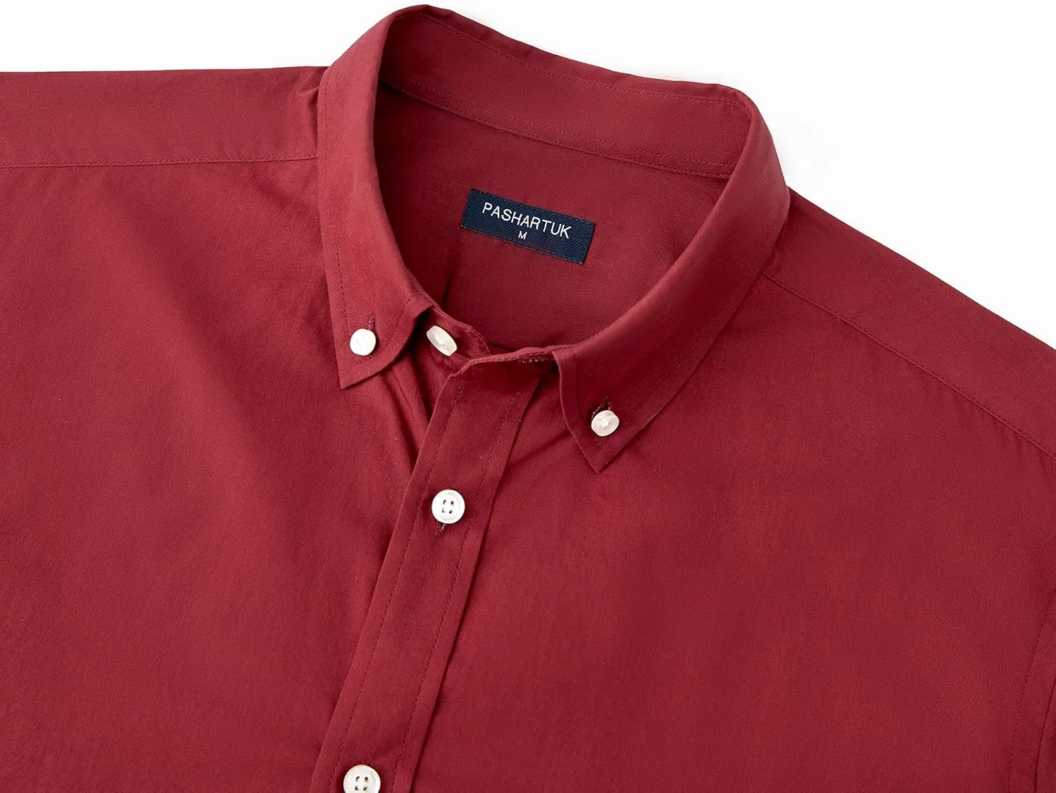 PASHARTUK Cotton Regular Fit Mens Long Sleeve Shirts Button Down Shirts for Men