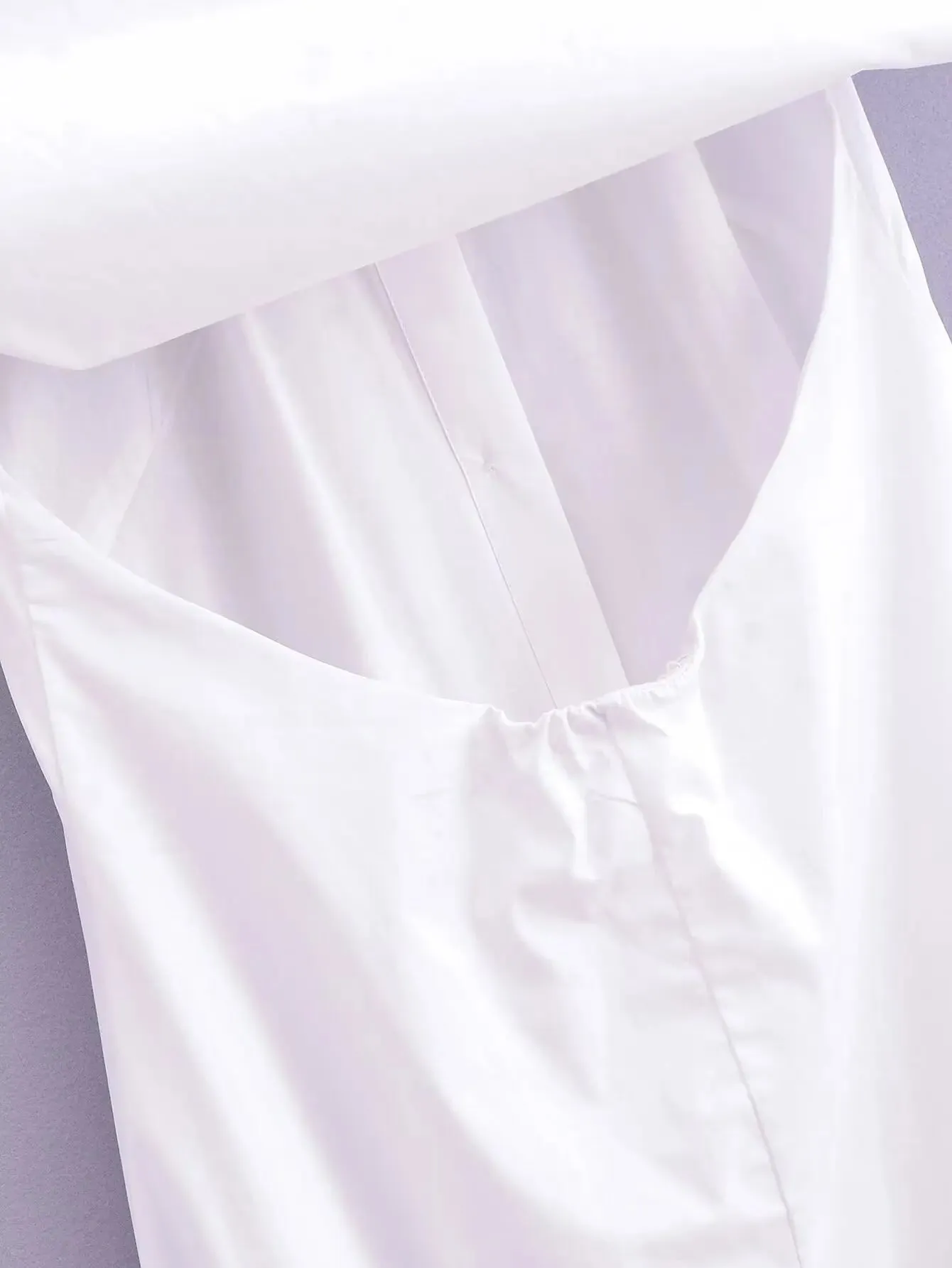 Pre Order:  White A-Line Mid-Length Slim Dress