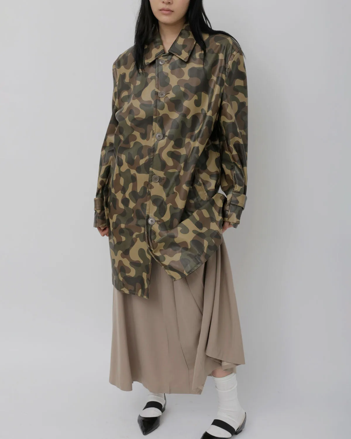 Printed Camo Coat