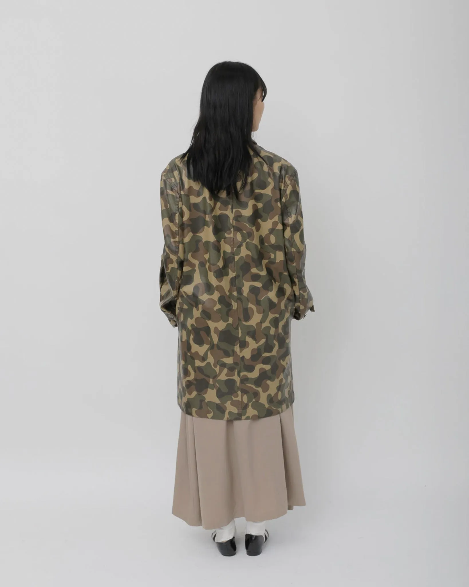 Printed Camo Coat
