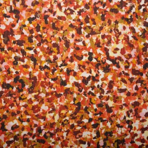 Printed polyester - OLIVIA - Cheetah - Orange