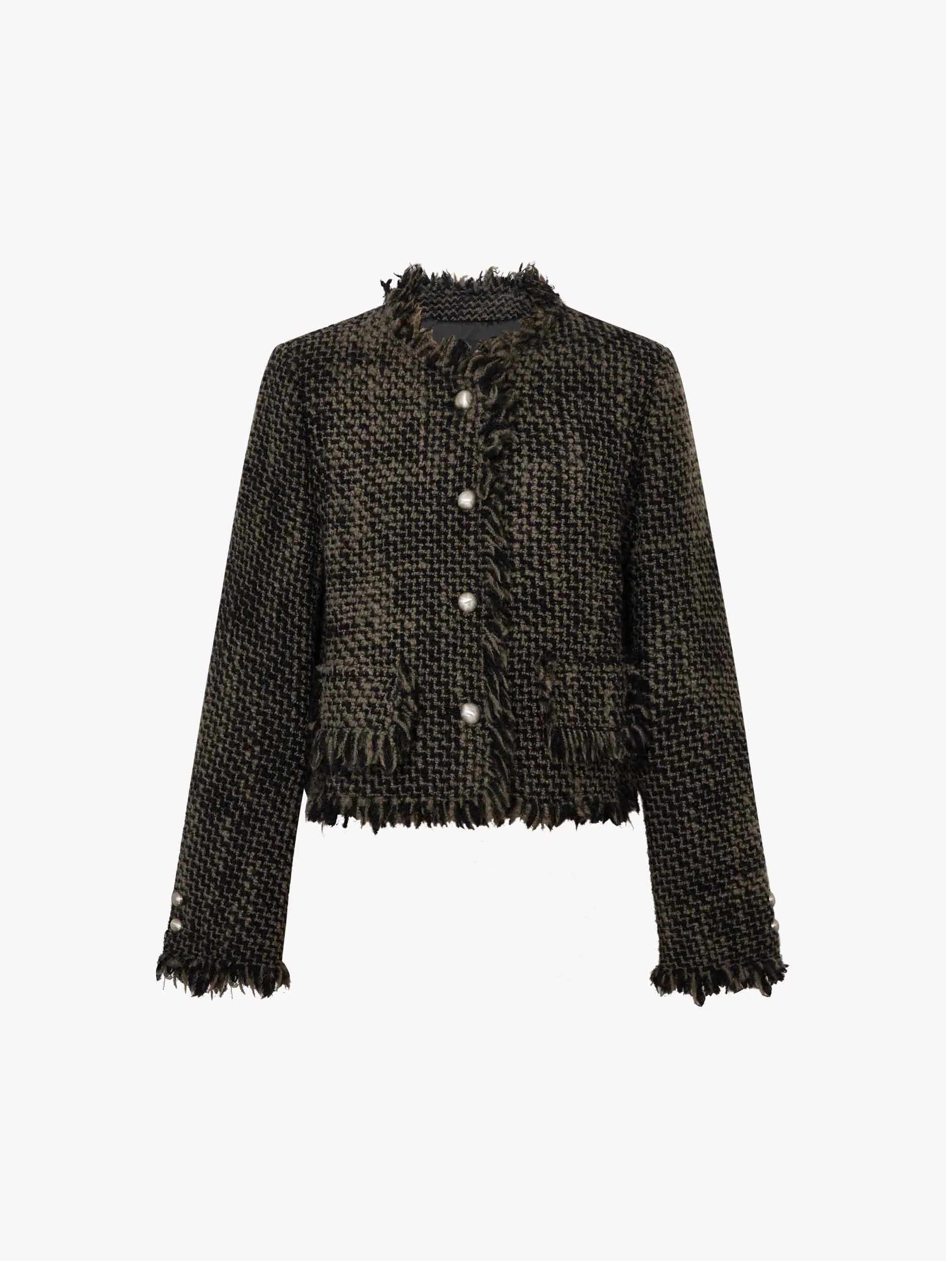Raw Trim Boxy Coat
