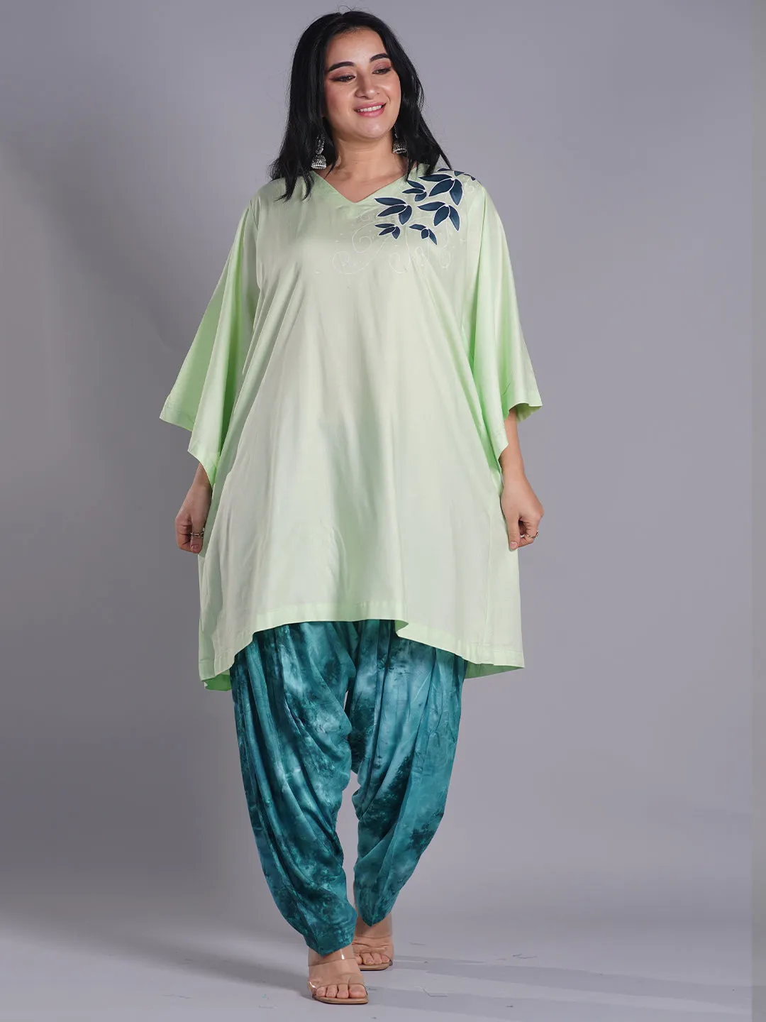 Seagreen Rayon TieDyeSalwar