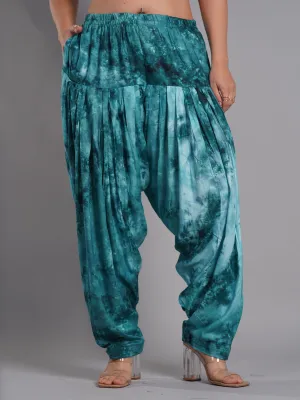 Seagreen Rayon TieDyeSalwar