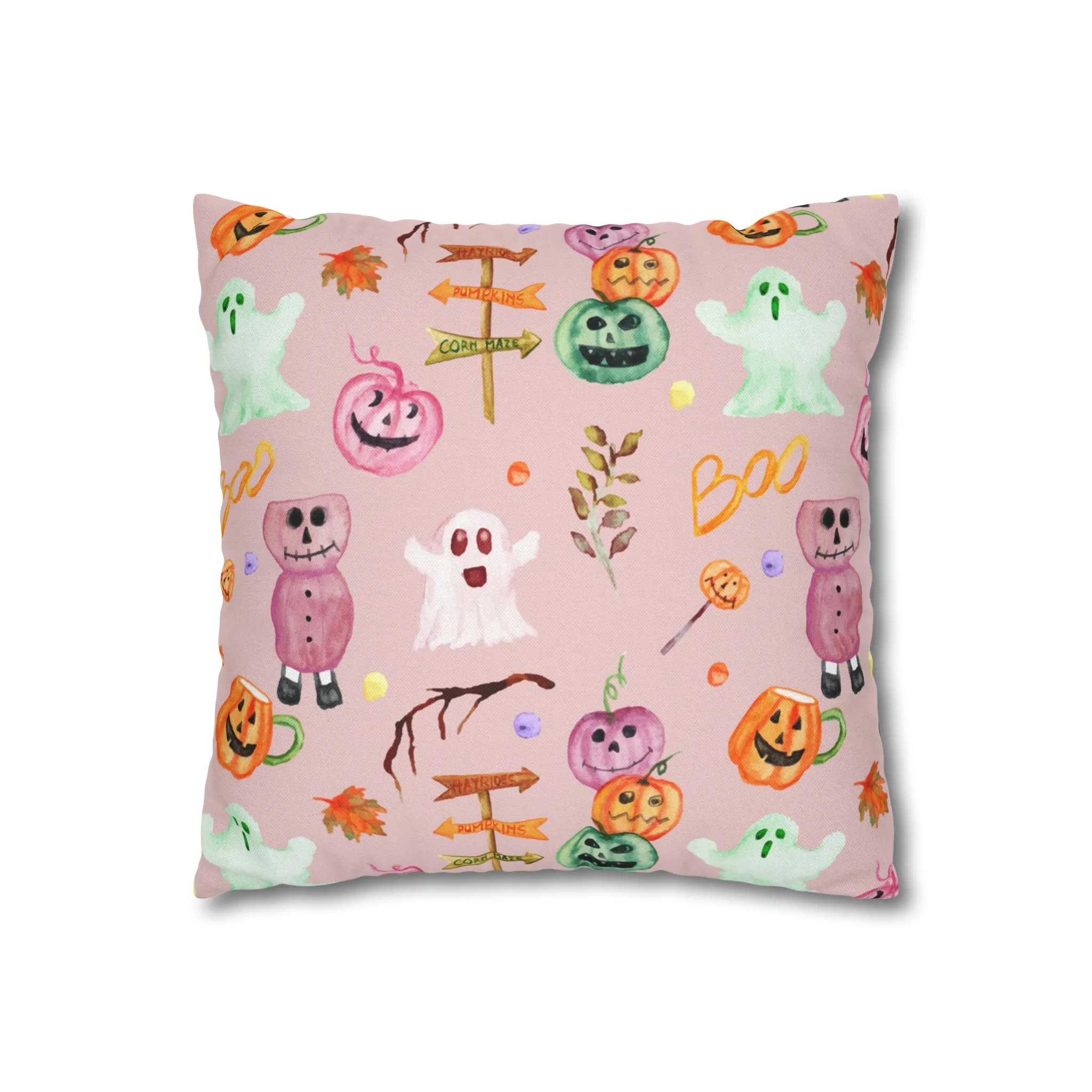 Spun Polyester Square Pillow Case
